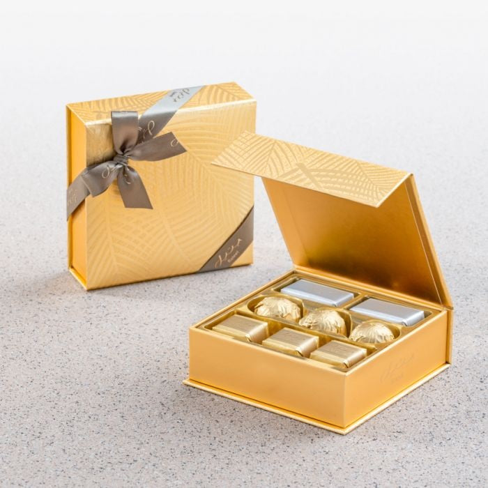 Gold Palm Wrapped Chocolate