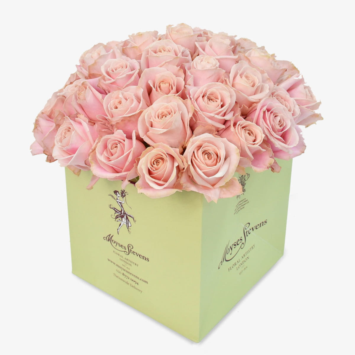 cherry blossom luxury flower bouquet by Moyses Stevens UAE featuring Pink Roses.