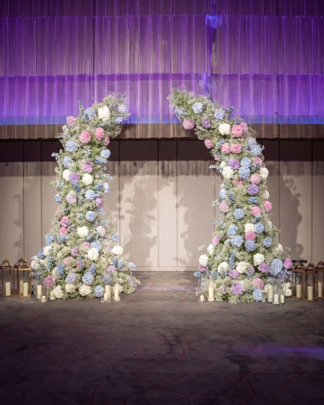 Ceremonies and receptions, styled in bloom.