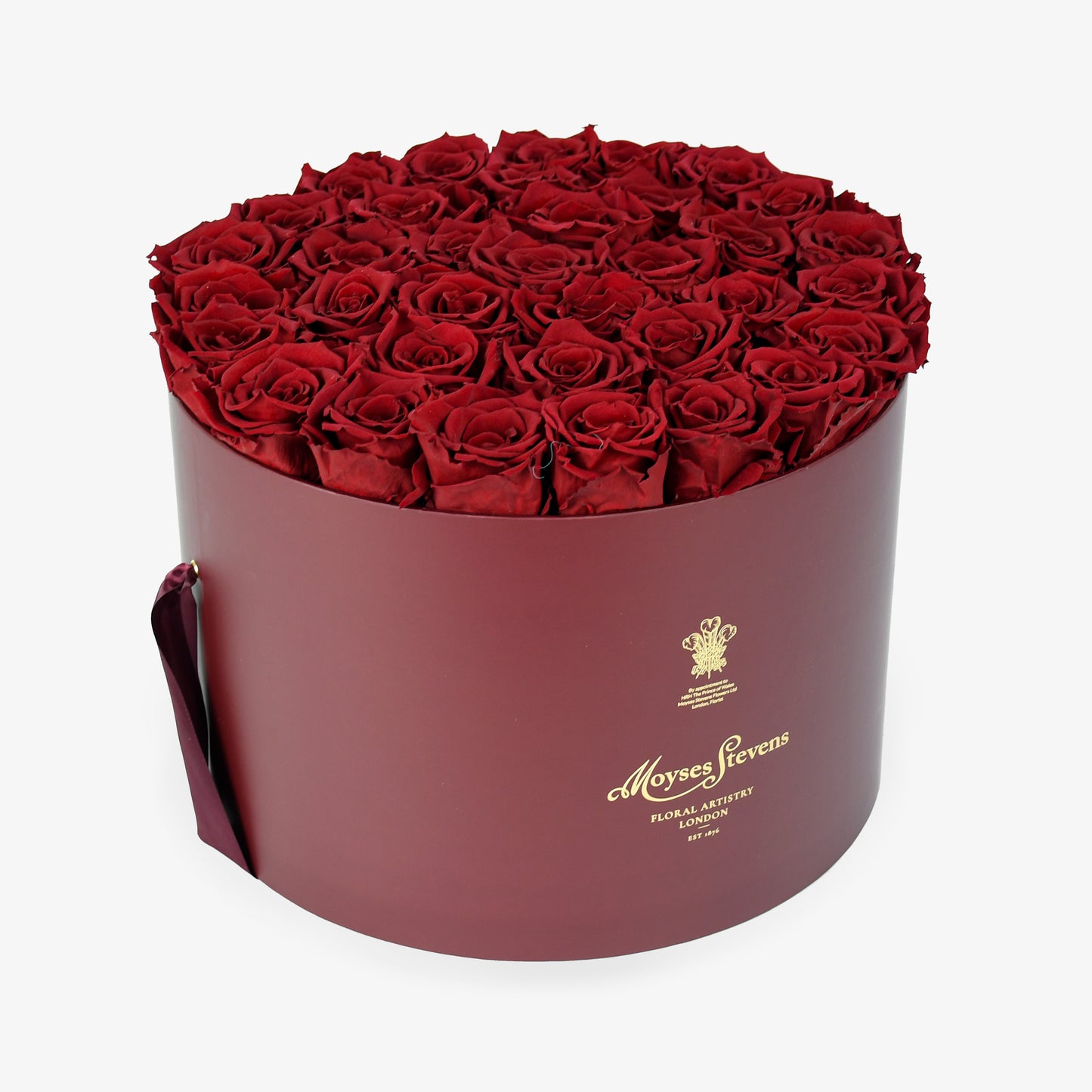 Preserved Red Roses Hatbox