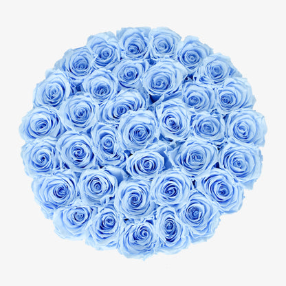 Preserved Blue Roses Hatbox