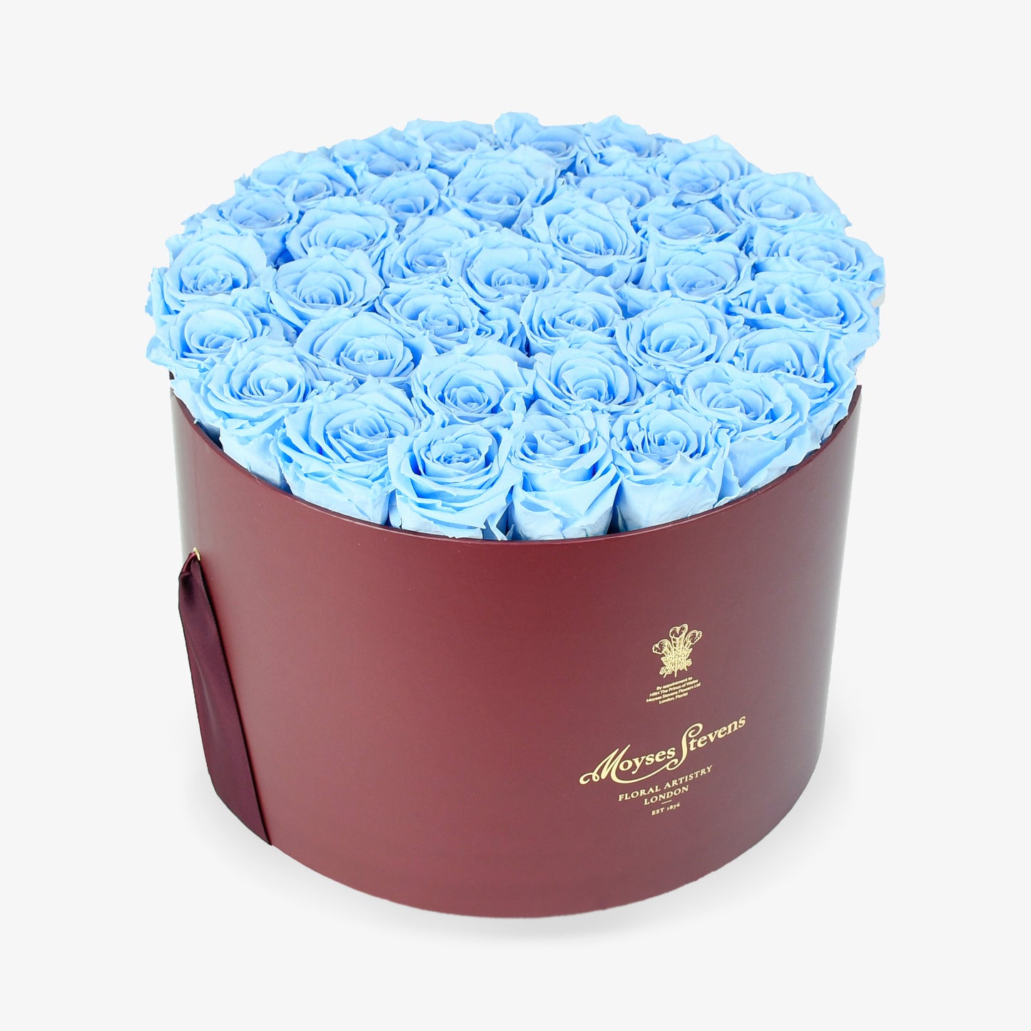 Preserved Blue Roses Hatbox