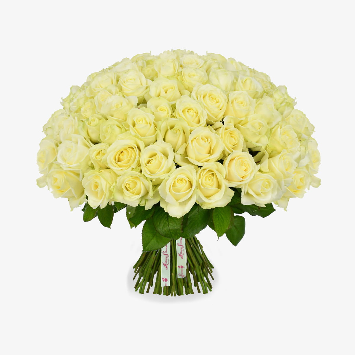 beauty queen luxury flower bouquet by Moyses Stevens UAE featuring premium white roses.
